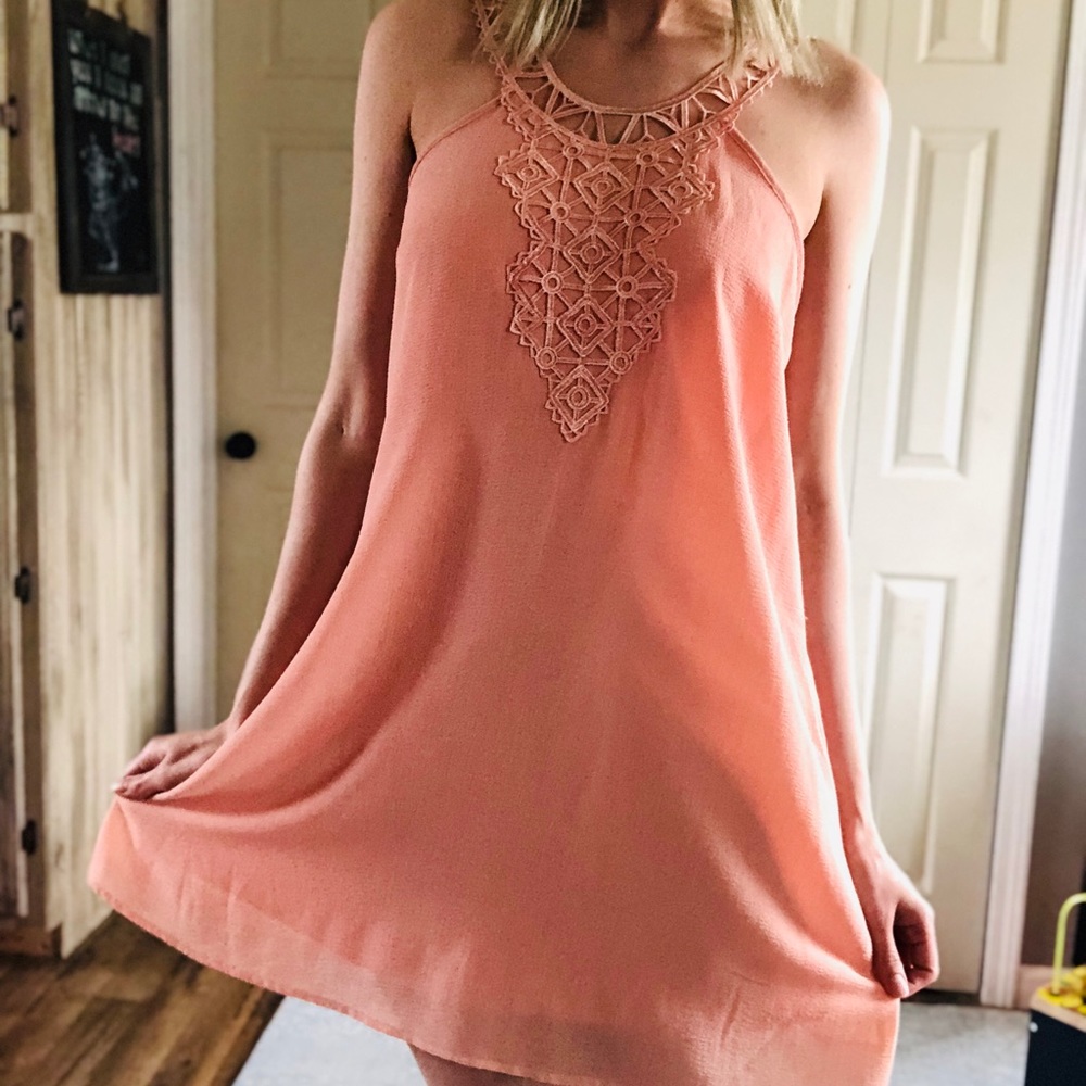 Peach Dress